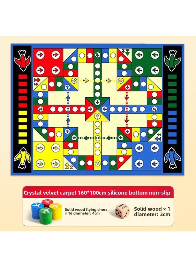 Flying chess carpet type oversized children's version puzzle primary school students game floor mat flying chess crawling mat